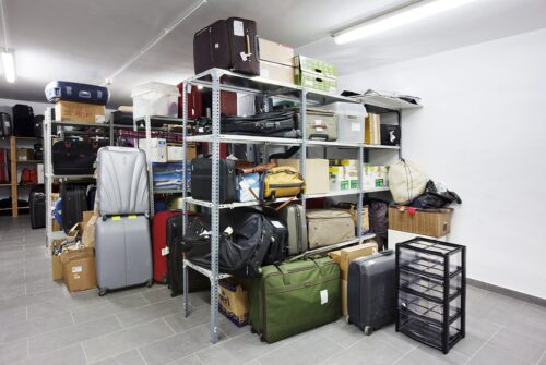 Where can you safely store your luggage?